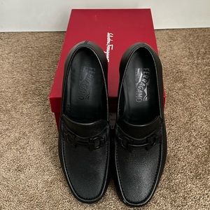 Salvatore Ferragamo Men's Crown Gancini Bit Loafers Size 11